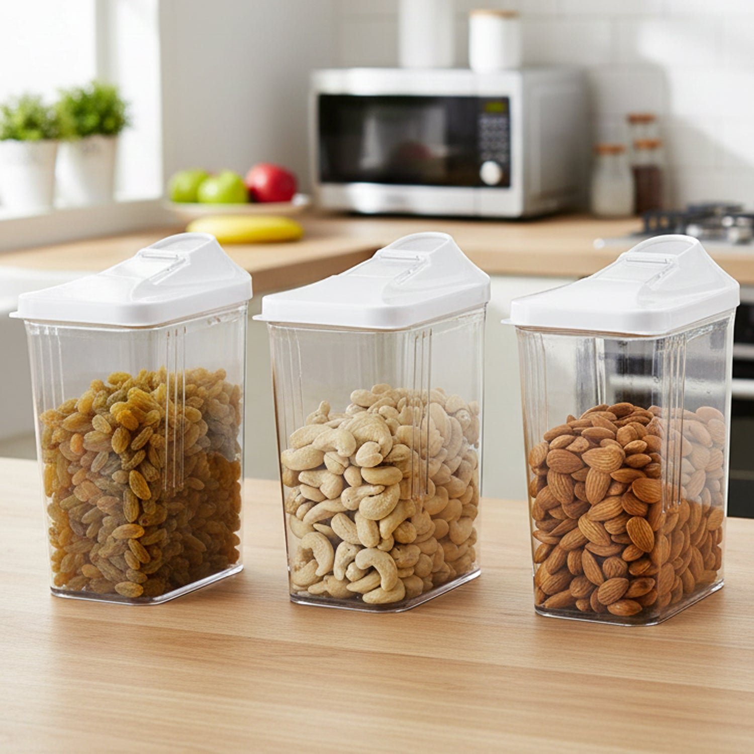easy flow airtight storage containers (3 pc)