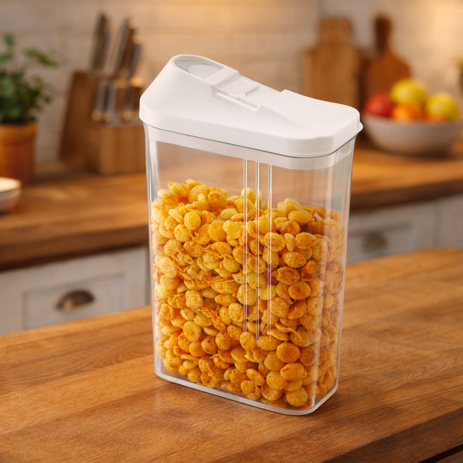 airtight lock & pour kitchen storage container (1 pc)