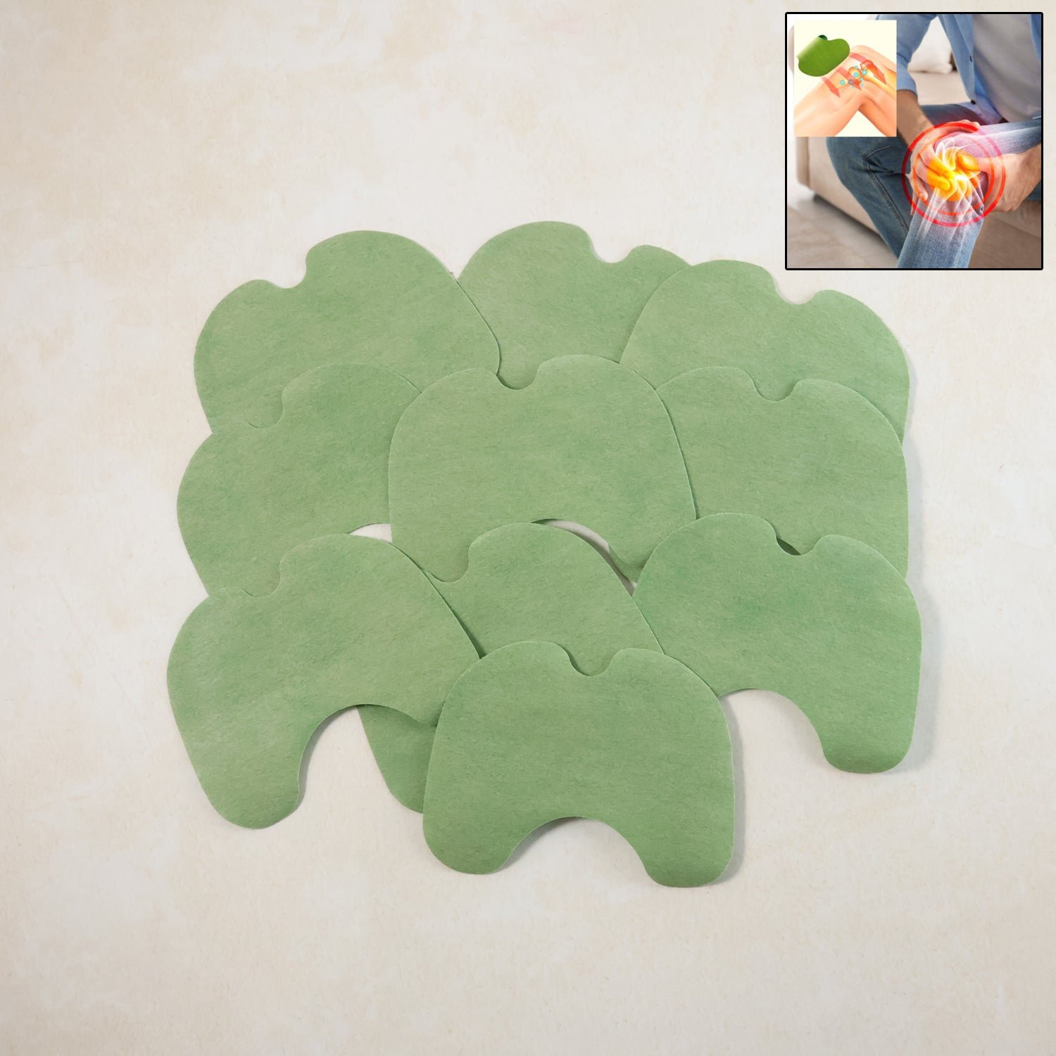 knee relief patch set â€“ herbal infused adhesive patches (10 pc set)