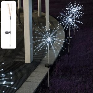 solar powered starburst firework garden light (1 pc)