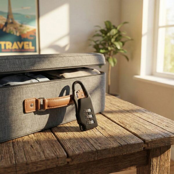 secure 3 digit combination travel lock (1 pc)