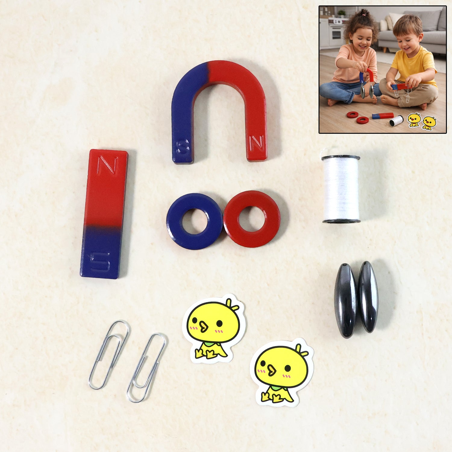 kids educational magnet play toy set