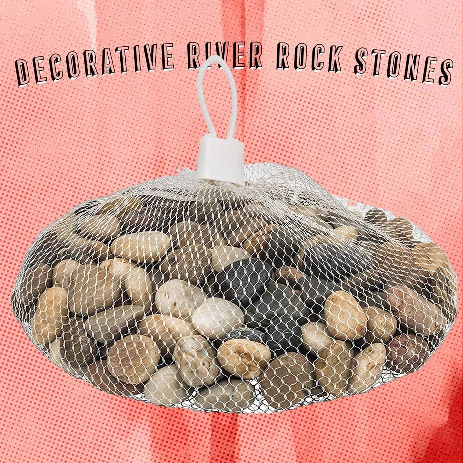 decorative river rock stones (1 set)