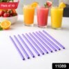 reusable plastic drinking straws pack of 10