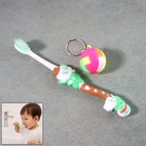 kids toothbrush and ball keychain toy set