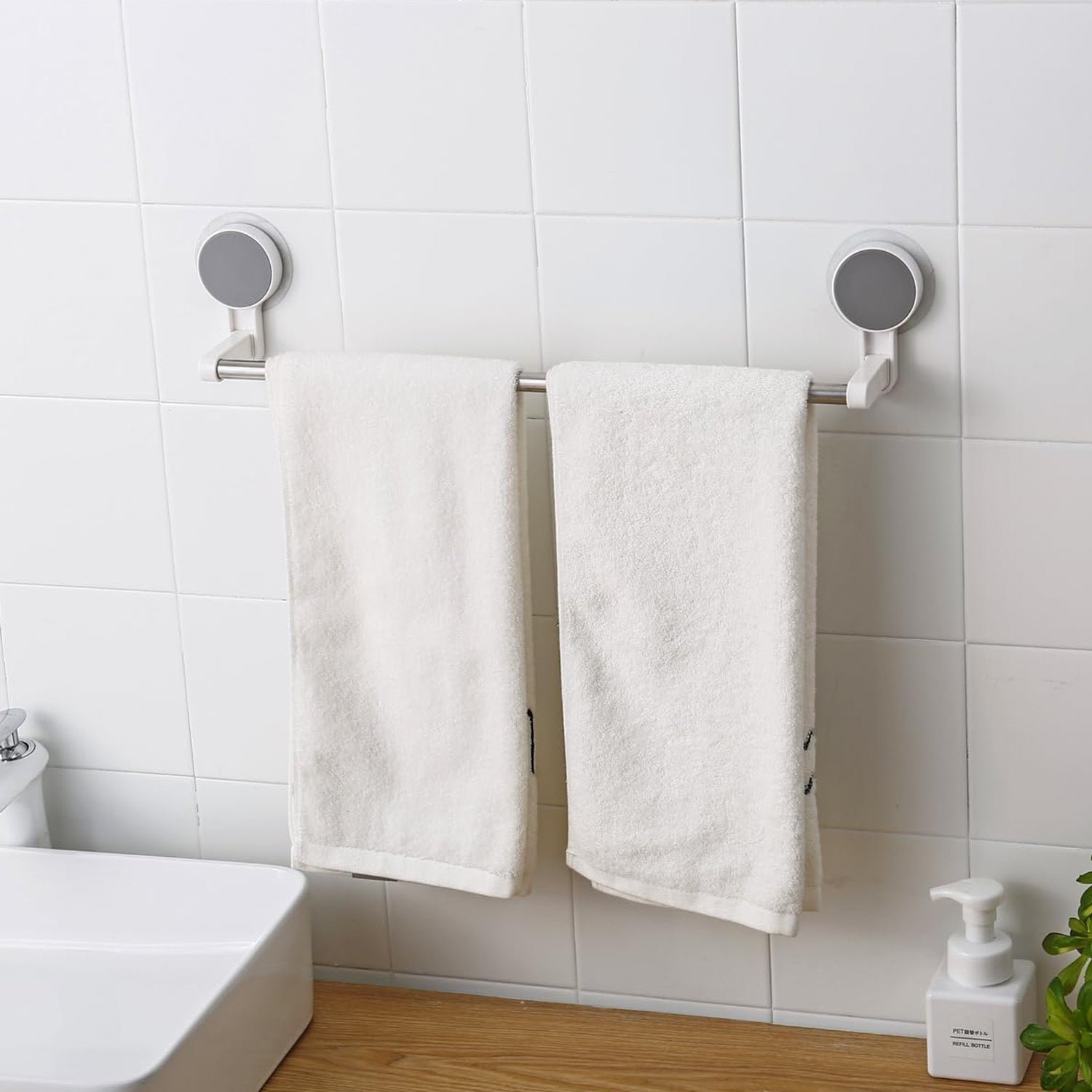 self adhesive towel rod / rack (1 pc)