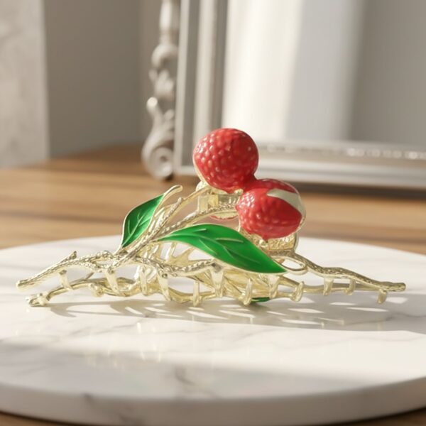 decorative berry fruit design hair claw clip (1 pc)