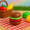 mini burger shaped toy for kids (1 pc)