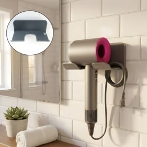 wall mounted hair dryer holder (1 pc) wall mounted hair dryer holder (1 pc)