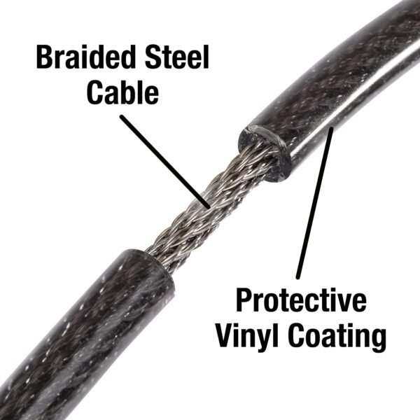 heavy duty multi purpose plastic combination lock for helmet & multi use