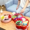 5compartments party food storage snack nuts box