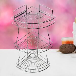 multipurpose stainless steel multi 3 tier corner storage rack