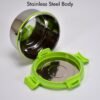 ganesh solo round 400 stainless steel leak proof airtight lunch pack for office use