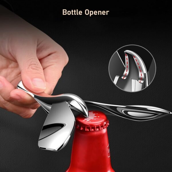 creative bird style rotating bottle opener