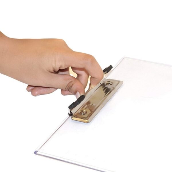 transparent premium exam pad with centimeter measuring side for students