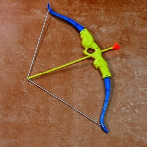 plastic archery bow arrow toy set with single knife and 3pc arrow and target board