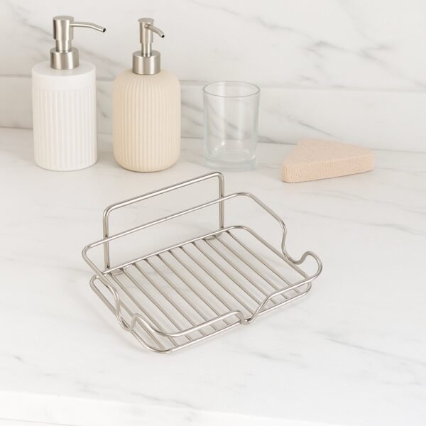 premium stainless steel soap holder (1 pc)