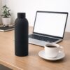 stainless steel double wall vacuum insulated drink water (black / 500 ml approx) stainless steel double wall vacuum insulated drink water (black / 500 ml approx)