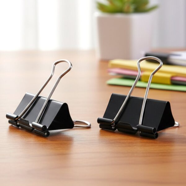 25mm black binder clips (12 pc) 25mm black binder clips (12 pc)