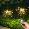 remote controlled starburst firework led hanging decorative light (1 pc)
