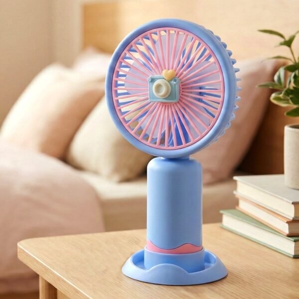 dual use rechargeable mini handheld & table fan (1 pc) dual use rechargeable mini handheld & table fan (1 pc)