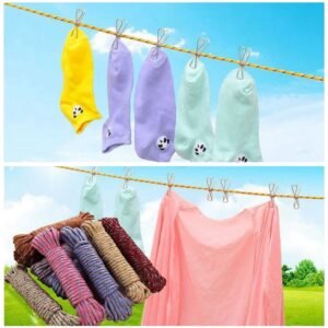 heavy duty drying nylon clothesline â€“ portable & sturdy (10 meter)