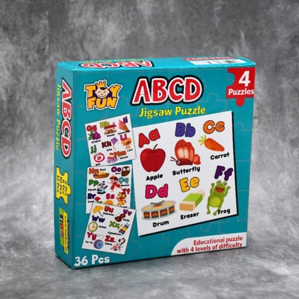 abc jigsaw puzzle toy for children (4 pcs pack)