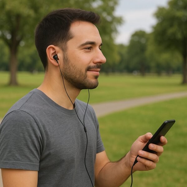 wired stereo earphones with 3.5mm jack (1 pc / 1.2m cable)