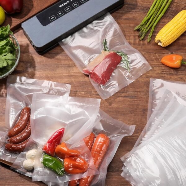heavy duty vacuum sealer food bags (24Ã—16 cm, pack of 50)