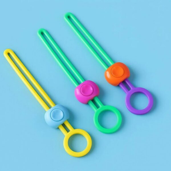 reusable silicone food bag sealing clips with lock for kitchen storage ( 3 pc)