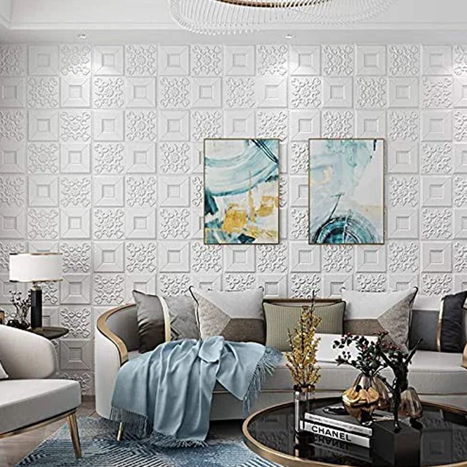 wallpaper 3d foam wallpaper sticker panels (70 x 70 cm / 1 pc)