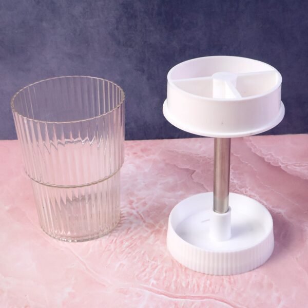 rotating bathroom toothbrush holder stand (1 pc)