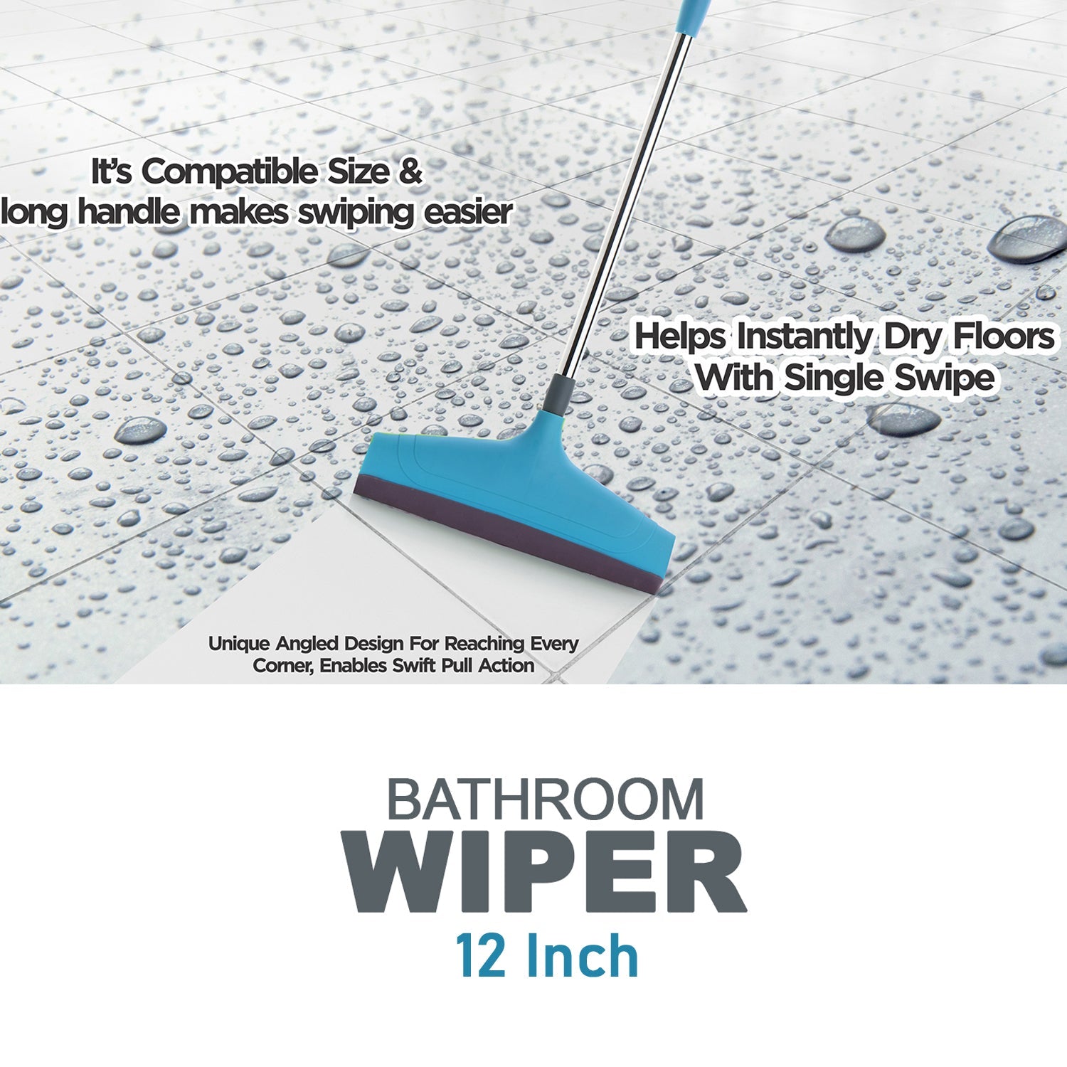 telescopic home / bathroom wiper 12 inch (30 cm), plastic floor wiper telescopic home / bathroom wiper 12 inch (30 cm), plastic floor wiper