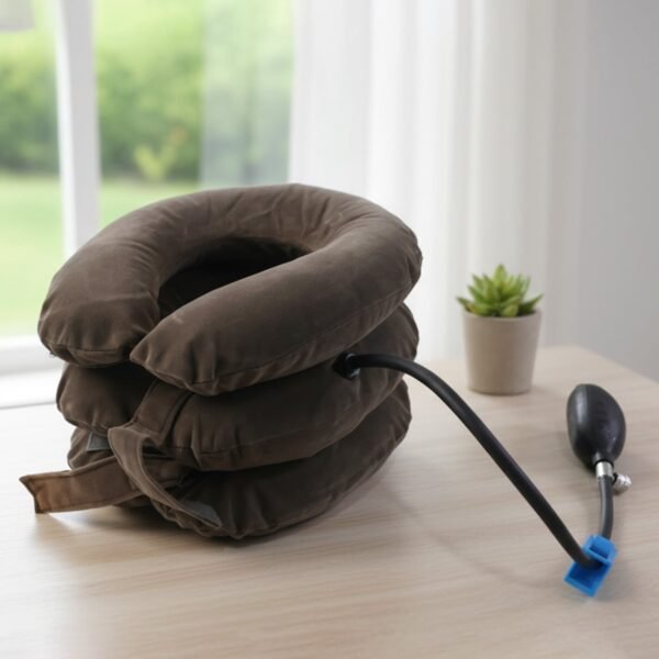 3 layer inflatable cervical neck traction support collar (1 pc)