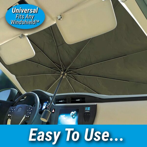 foldable car windshield sunshade for heat protection
