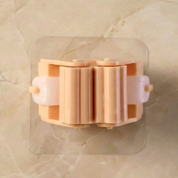 wall mounted self adhesive mop and broom holder (1 pc)