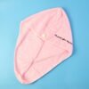 ultra soft microfiber hair drying towel wrap with button lock (1 pc)