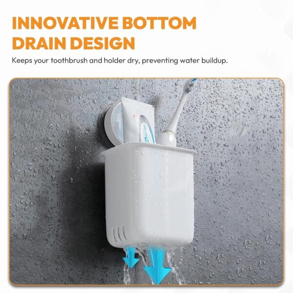 wall mounted bathroom storage organizer cup set (2 pc set) wall mounted bathroom storage organizer cup set (2 pc set)