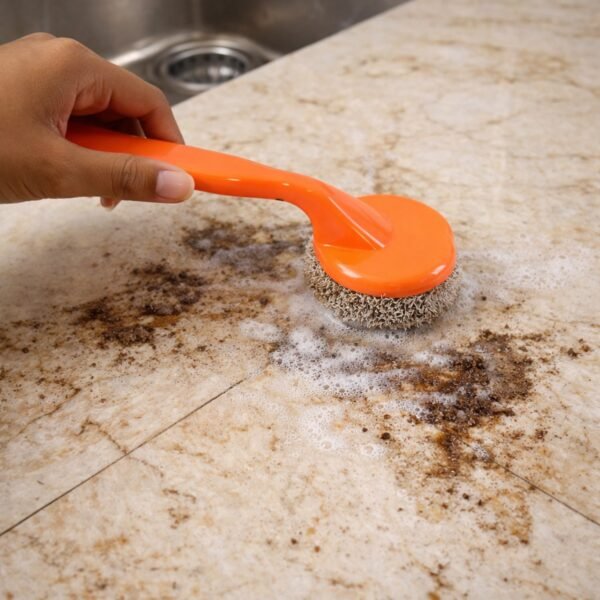 heavy duty cleaning scrubber set with long handle (1 set) heavy duty cleaning scrubber set with long handle (1 set)