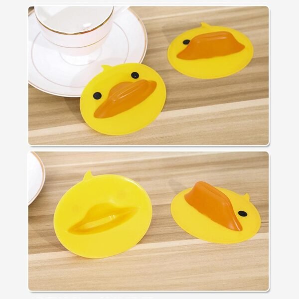 cute duck shape silicone hot pot holder (2 pc)