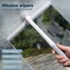 2 in 1 window glass cleaning wiper with microfiber pad