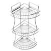 multipurpose stainless steel multi 3 tier corner storage rack