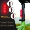 usb rechargeable bicycle led tail light set (1 set)