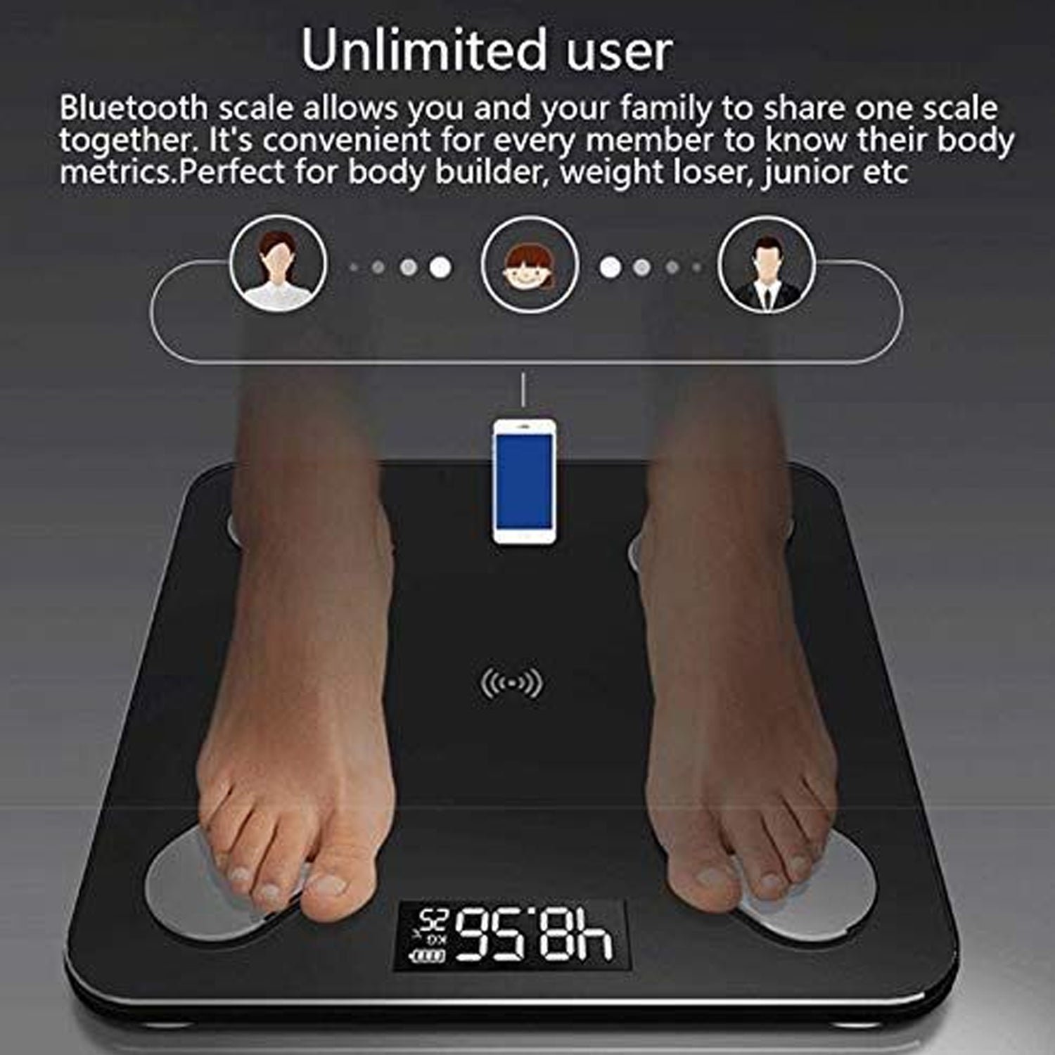 bluetooth body fat scale digital smart body weight scale ios and android app to manage body weight, body fat, water, muscle mass, bmi, bmr, bone mass and visceral fat with bmi scale bluetooth body fat scale digital smart body weight scale ios and android app to manage body weight, body fat, water, muscle mass, bmi, bmr, bone mass and visceral fat with bmi scale