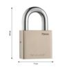 heavy steel premium square padlock 70mm with 4 keys hardened shackle for doors