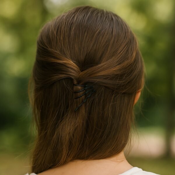 small black hair bobby pins (36 pc)