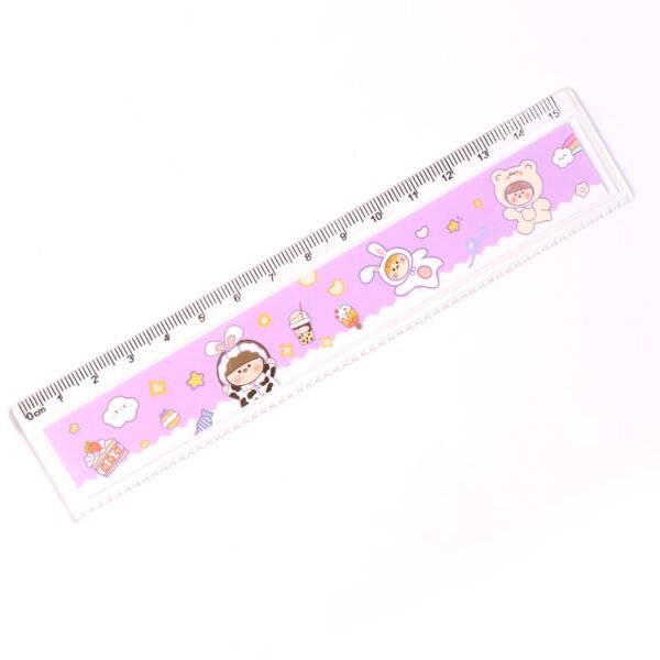 premium cute cartoon plastic ruler for kids (1 pc)