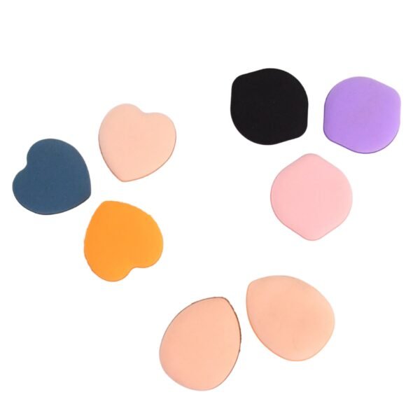 mini finger makeup powder puff (multicolour, 8 pcs set)