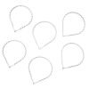 premium metal zigzag hair bands for men & women (6 pc)