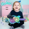 electric automatic guitar shaped bubble machine set